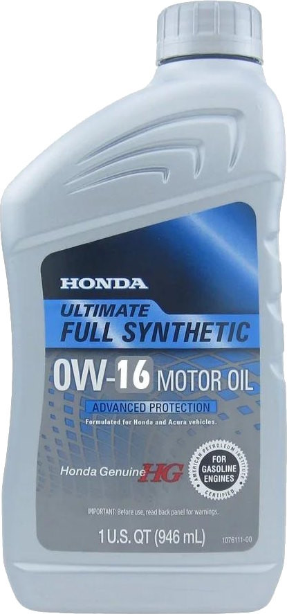 Моторне мастило Honda Ultimate Full Synthetic 0W-16 1L