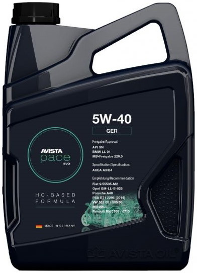 Моторне мастило AVISTA Pace GER 5W-40