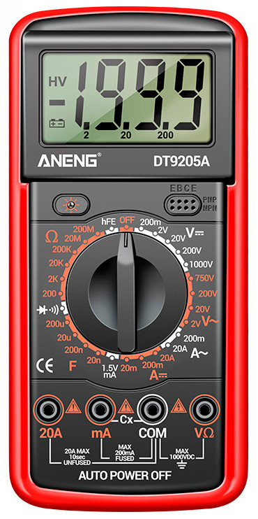 Мультиметр ANENG DT9205A