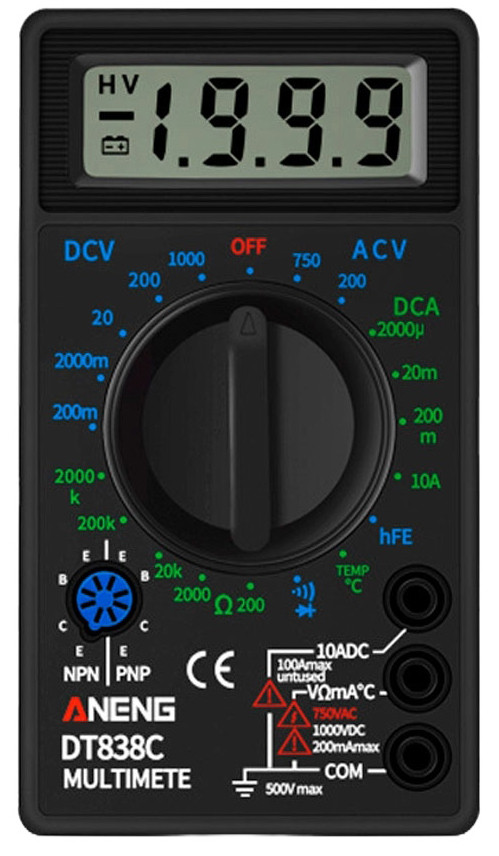 Мультиметр ANENG AN-DT838C