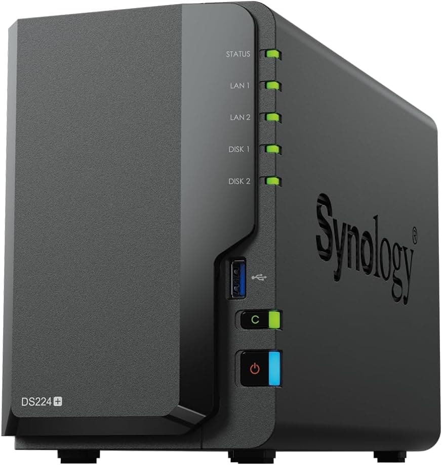 NAS-сервер Synology DiskStation DS224 ОЗУ 2 ГБ