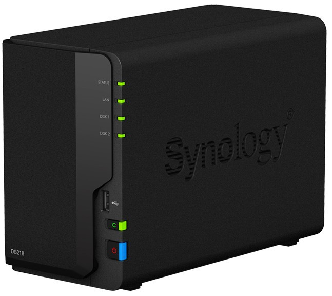 NAS-сервер Synology DiskStation DS218 ОЗУ 2 ГБ
