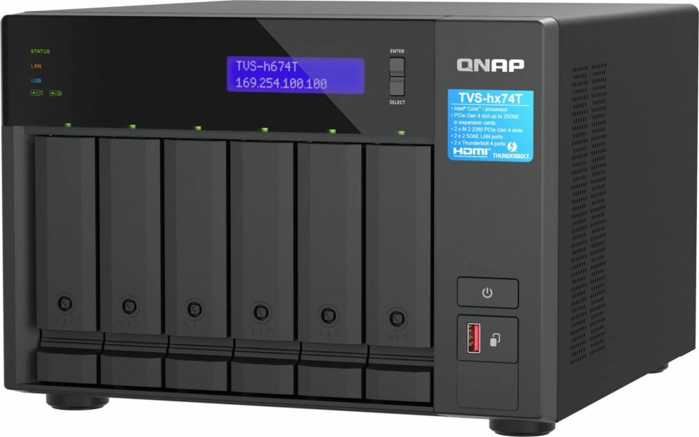 NAS-сервер QNAP TVS-h674T-i5-32G ОЗП 32 ГБ