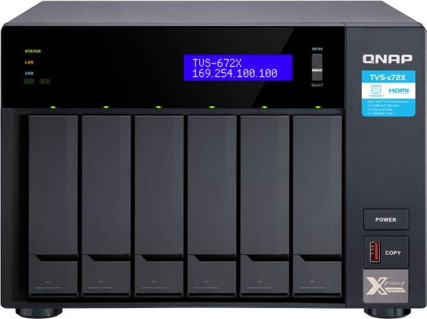 NAS-сервер QNAP TVS-672X-i Intel i5-8400T