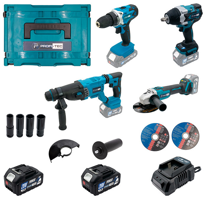 Набор электроинструмента Profi-Tec Combo Set 4/4 POWERLine