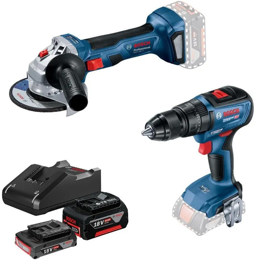 Набор электроинструмента Bosch GWS180-LI GSB 18V-50 Professional 0615990M8S