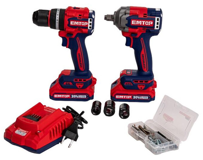 Набор электроинструмента EMTOP ECKL20275