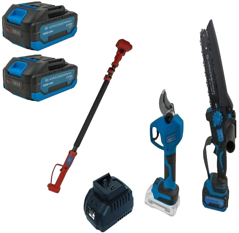 Набор электроинструмента Kraissmann 2033 AKS-BL 20 31 AGS-BL 20/2