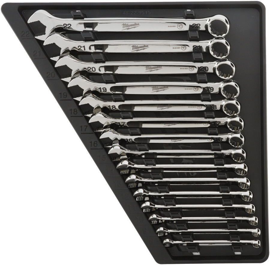 Набір інструментів Milwaukee MAX BITE metric combination spanner set 15 pc (4932464258)