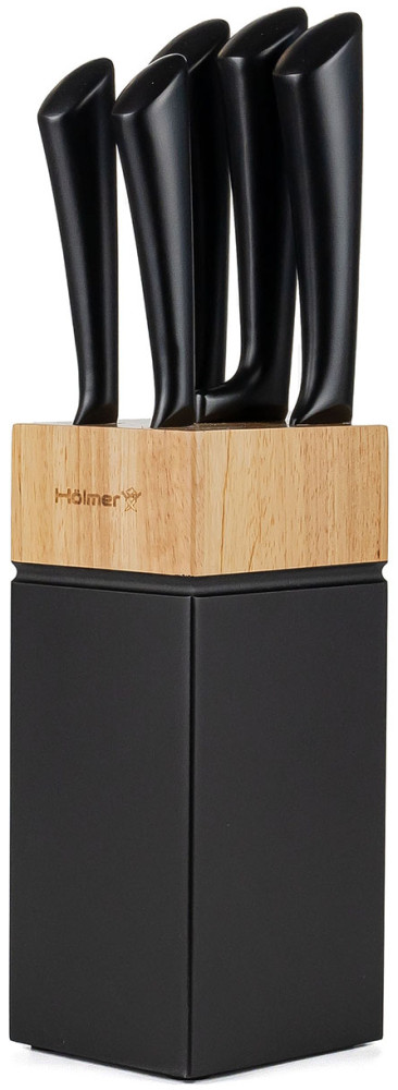 Набір ножів HOLMER Black Steel KS-66325-BL