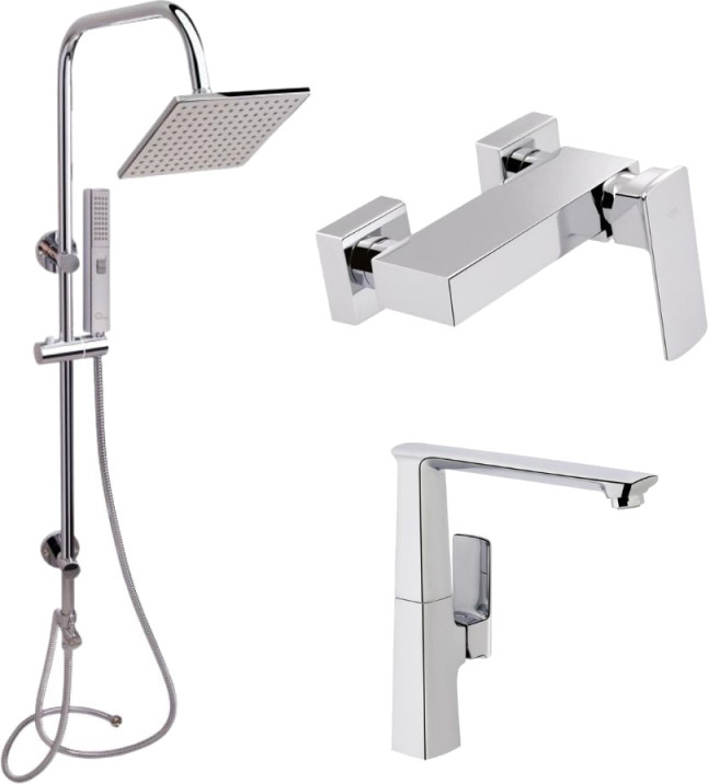 Набор смесителей Q-tap Lodenice QTLOD9031102FC45455