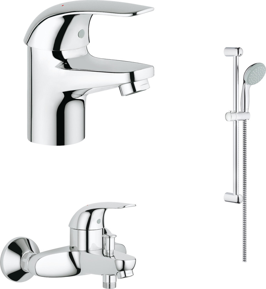 Набір змішувачів Grohe Euroeco 124428