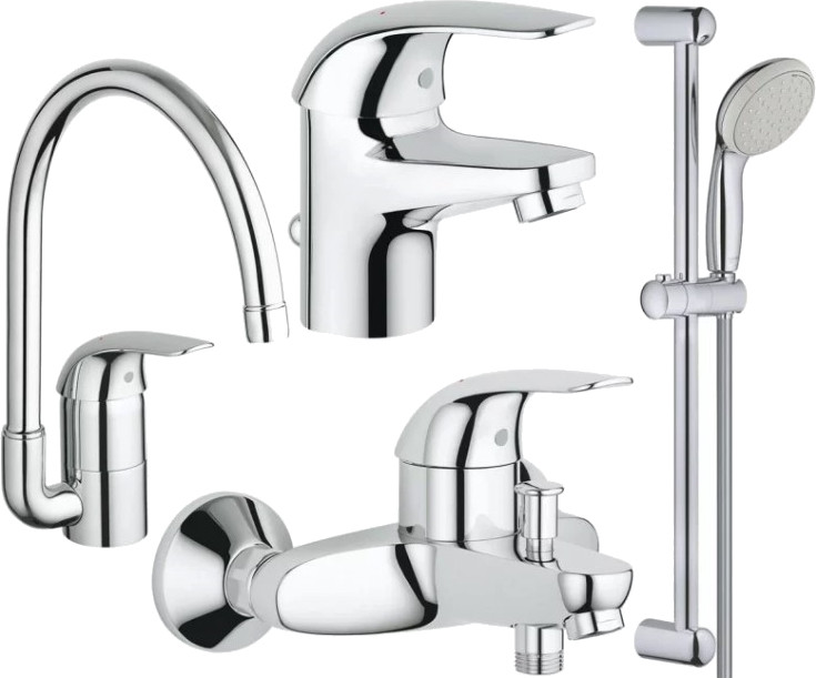 Набір змішувачів Grohe Euroeco 123242K