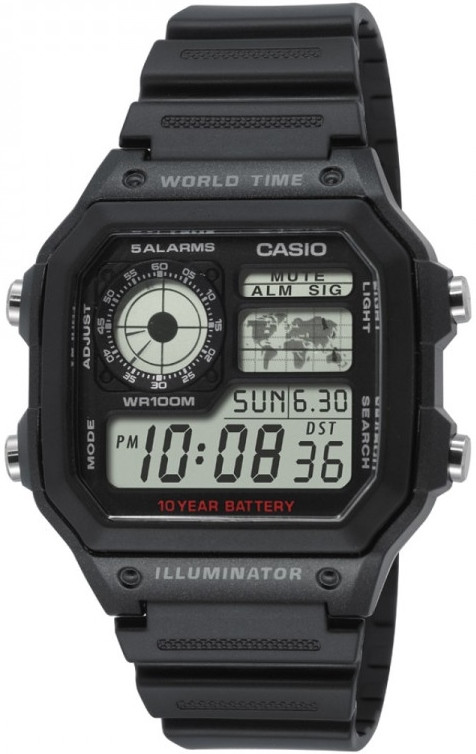 Наручний годинник Casio AE-1200WH-1A