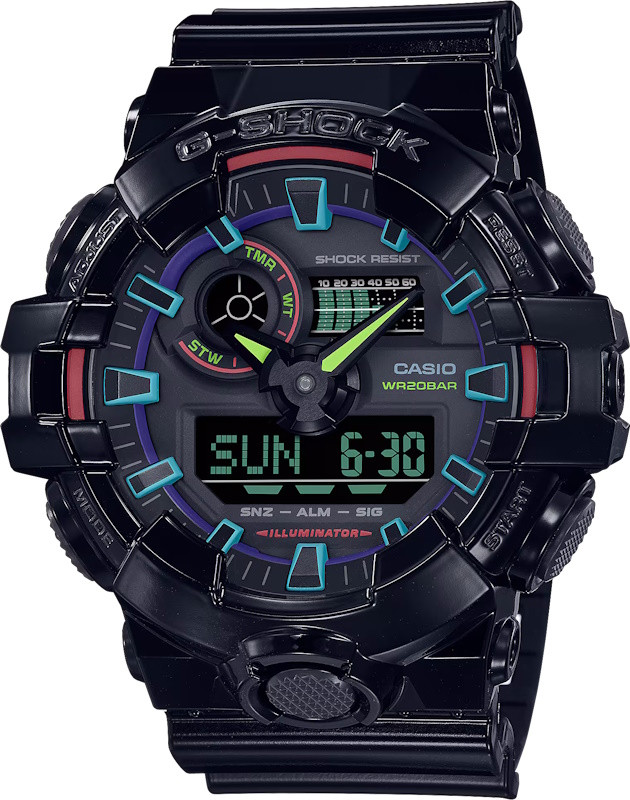 Наручний годинник Casio G-Shock GA-700RGB-1A
