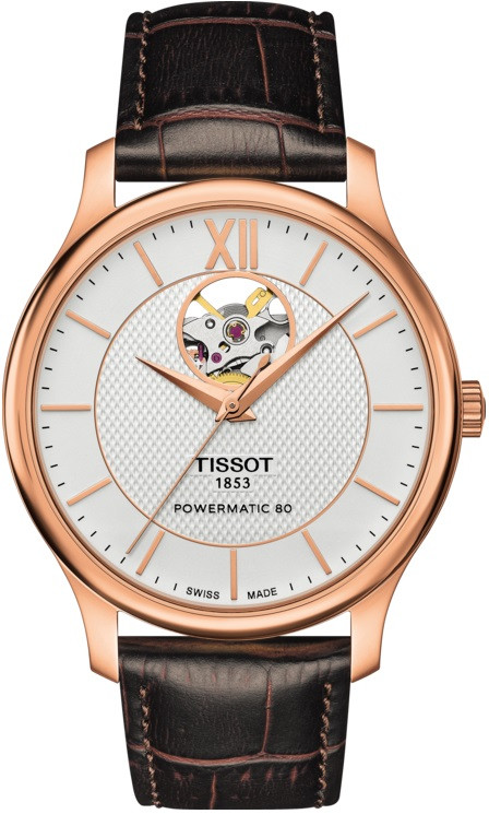 Наручные часы TISSOT Tradition Powermatic 80 Open Heart T063.907.36.038.00
