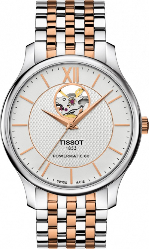 Наручные часы TISSOT Tradition Powermatic 80 Open Heart T063.907.22.038.01