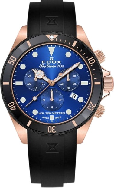 Наручний годинник EDOX SkyDiver 70s 10238 37RNNCA BUI