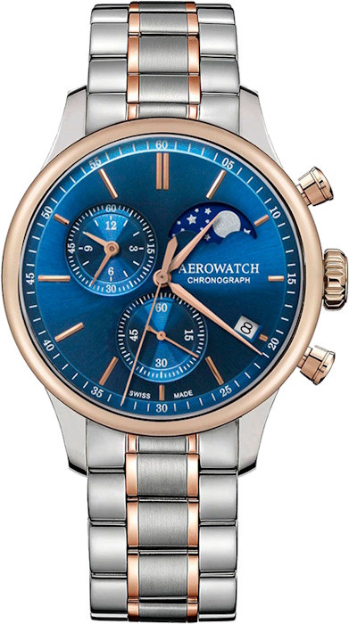 Наручний годинник AEROWATCH Renaissance Chrono Moon-Phase 78986BI04M