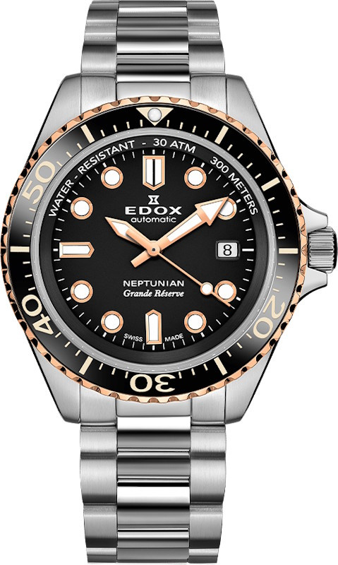 Наручний годинник EDOX Neptunian Grande Reserve Date Automatic 80801 3NRM NIR