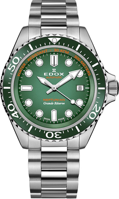 Наручний годинник EDOX Neptunian Grande Reserve Date Automatic 80801 3VM VDN