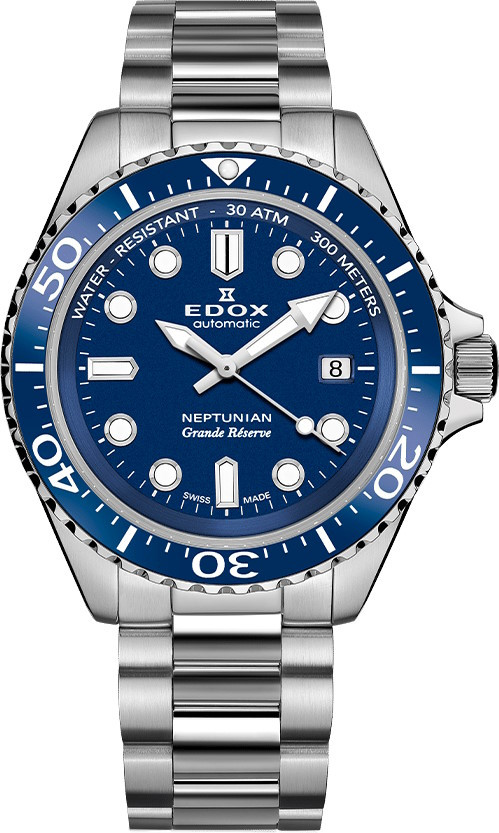 Наручний годинник EDOX Neptunian Grande Reserve Date Automatic 80801 3BUM BUIN