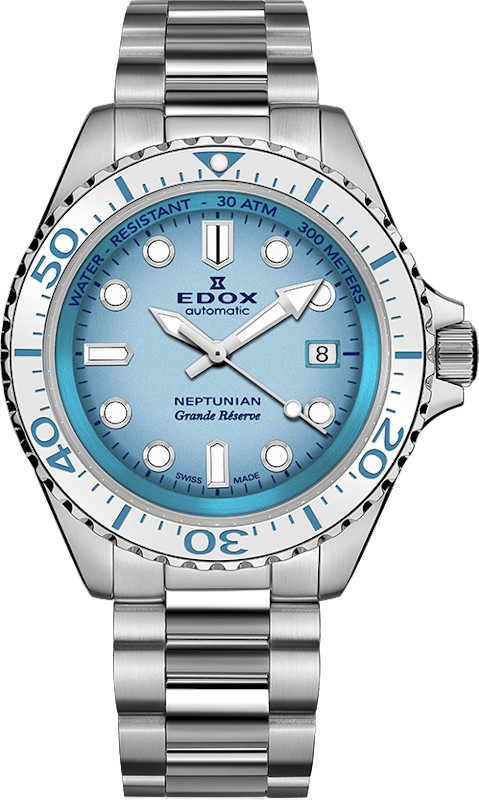 Наручний годинник EDOX Neptunian Grande Reserve Date Automatic 80801 3BBUM BUCDN