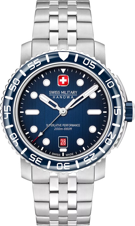 Наручний годинник Swiss Military Hanowa Black Marlin SMWGH0001703