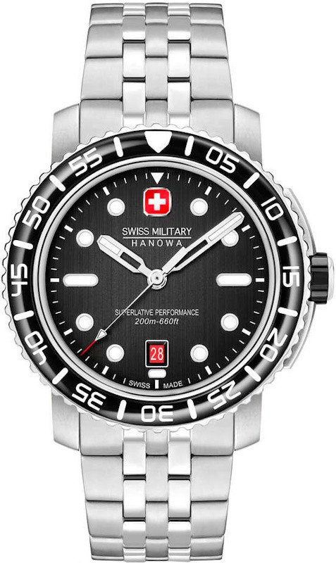 Наручний годинник Swiss Military Hanowa Black Marlin SMWGH0001702