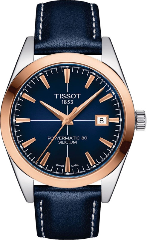 Наручные часы TISSOT Gentleman Powermatic 80 Silicium Solid 18k Gold Bezel T927.407.46.041.00