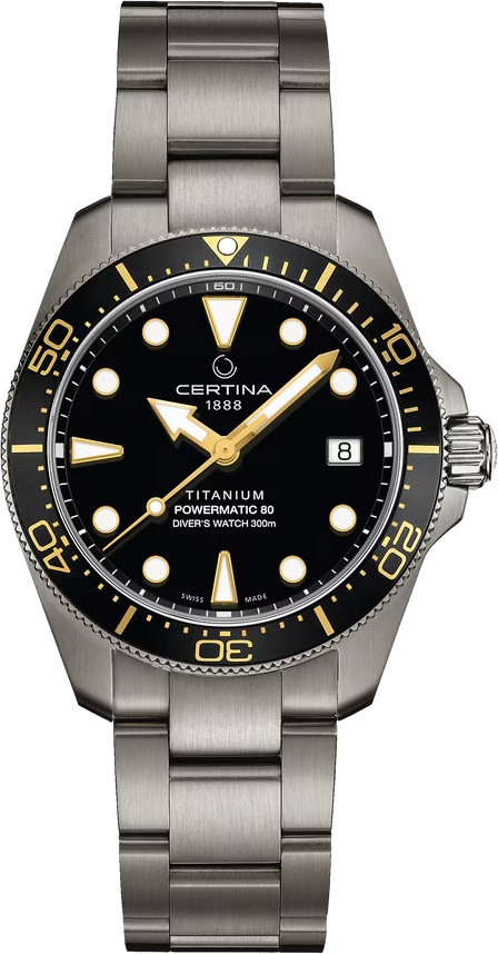 Наручний годинник Certina DS Action Diver Titanium 38mm C048.807.44.051.00