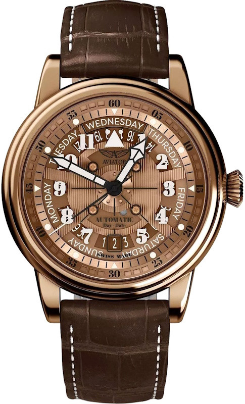 Наручний годинник Aviator Douglas Day-Date V.3.36.8.290.4