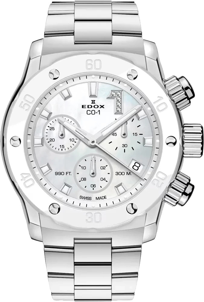 Наручний годинник EDOX CO-1 Chronolady 10255 3BM NADN