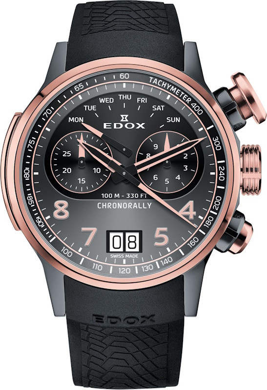 Наручний годинник EDOX Chronorally Chronograph 45 38003 TINGR GNR