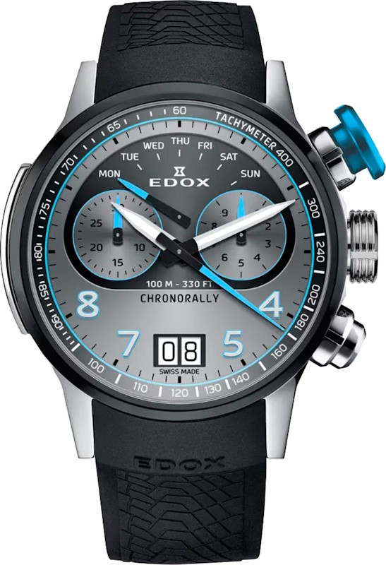 Наручний годинник EDOX Chronorally Chronograph 45 38003 TINBU GNBU