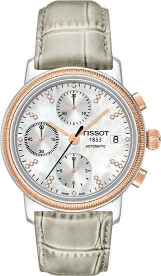 Наручний годинник TISSOT Bridgeport Automatic Valjoux Lady 18k Gold T71.1.479.76