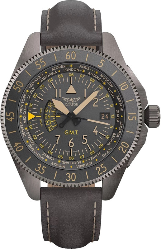Наручний годинник Aviator Airacobra GMT V.1.37.7.305.4