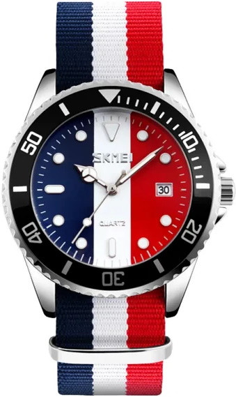 Наручний годинник SKMEI 9133 Blue-White-Red