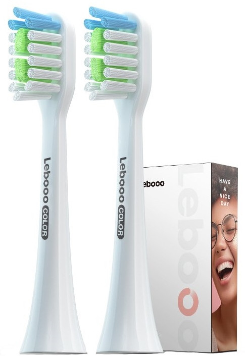 Насадки для зубных щеток Lebooo Color White 2 pcs