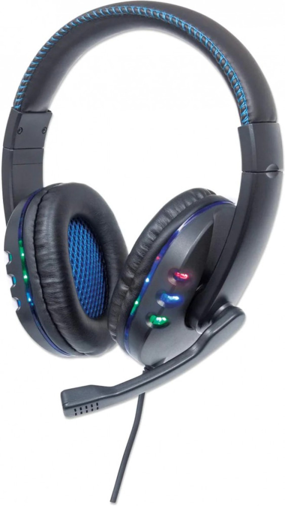 Наушники MANHATTAN USB Gaming Headset with LEDs