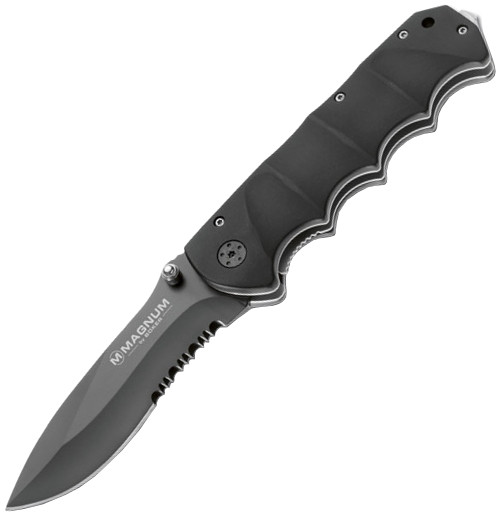 Походный нож Boker Magnum Black Spear Serrated