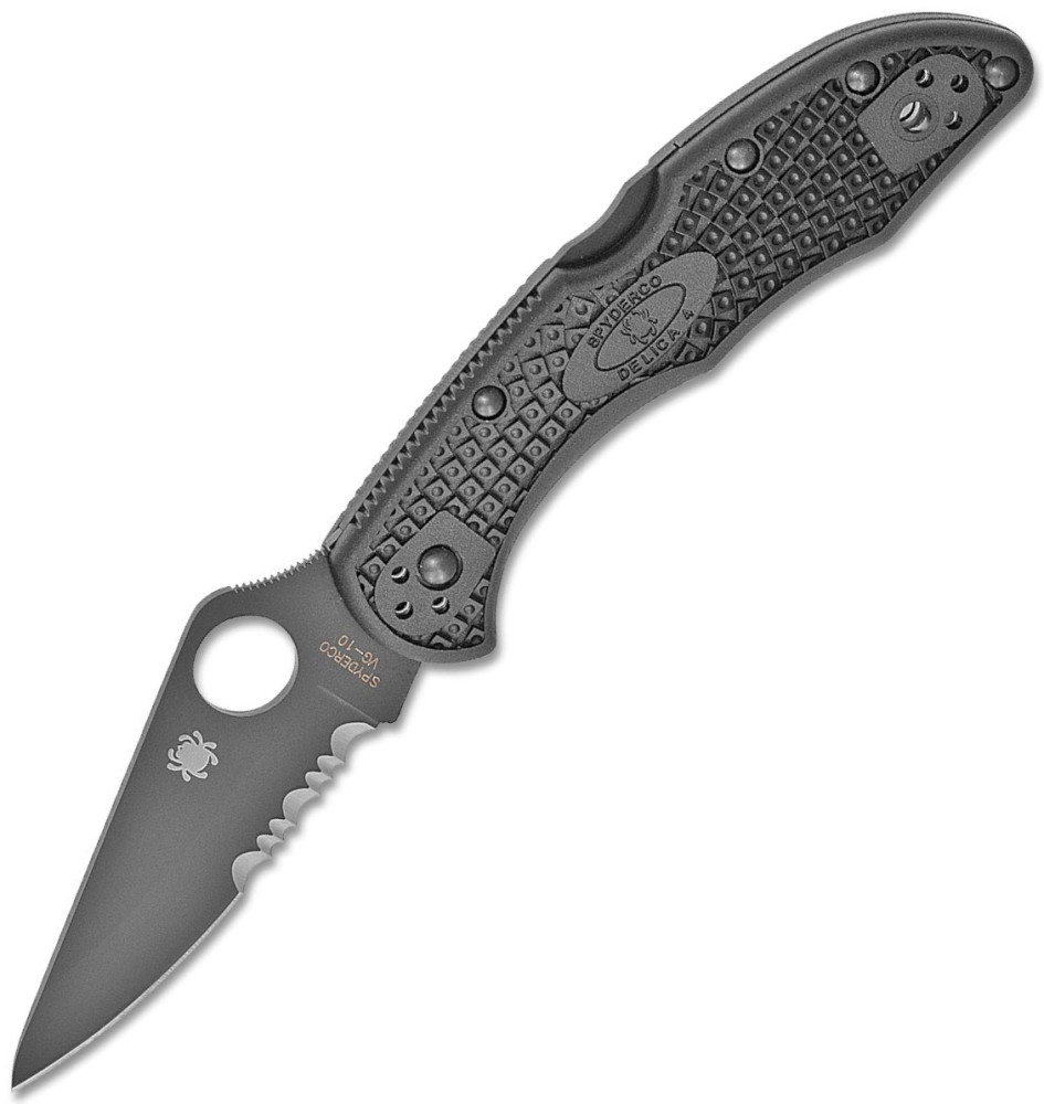Похідний ніж Spyderco Delica 4 PS Black Blade Похідний ніж Spyderco Delica 4 PS Black Blade