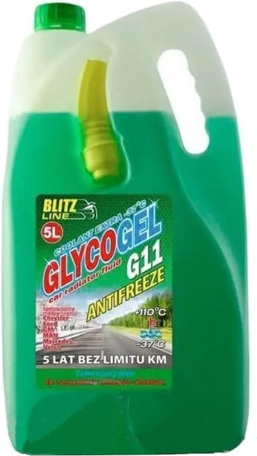Охолоджувальна рідина Bioline Glycogel G11 Ready-Mix -37 Green 5 л (175535)
