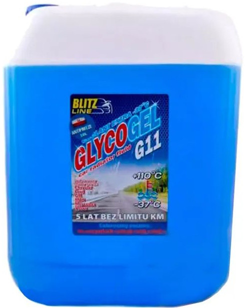 Охолоджувальна рідина Bioline Glycogel G11 Ready-Mix -37 Blue 10L 10 л (175523)