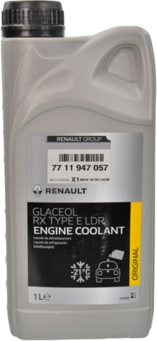 Охлаждающая жидкость Renault Glaceol RX Type E LDR -21C 1L 1 л (7711947057)