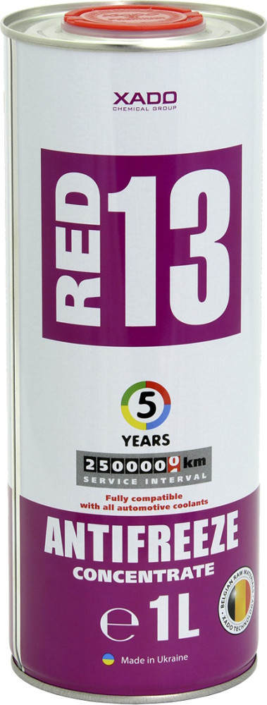 Охлаждающая жидкость XADO Red 13 Concentrate 1 л (ХА 50012)