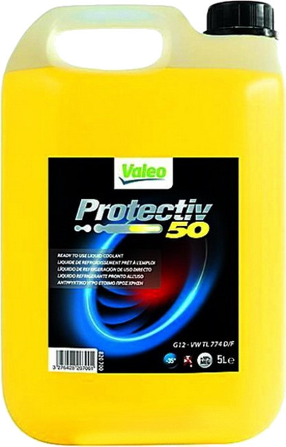 Охлаждающая жидкость Valeo Protectiv 50 G12 Yellow Ready Mix 5L 5 л (820700)