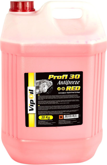 Охлаждающая жидкость VipOil Profi 30 Red 20 л (701250)