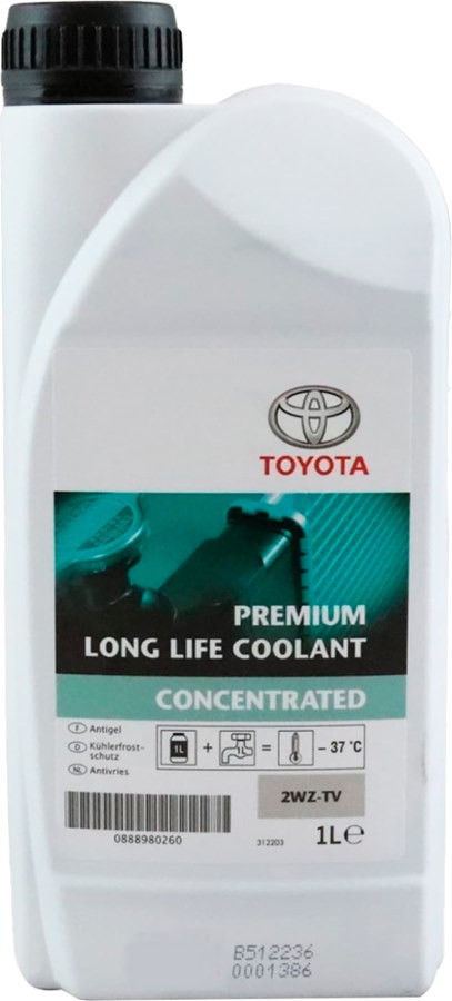 Охлаждающая жидкость Toyota Premium Long Life Concentrate 1L 1 л
