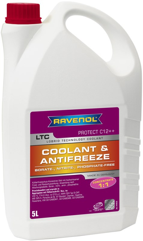 Охлаждающая жидкость Ravenol LTC Protect C12 Plus Concentrate 5 л (1410125-005)